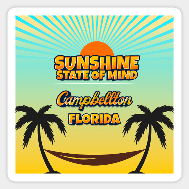 Campbellton Florida - Sunshine State of Mind Sticker by Gestalt Imagery